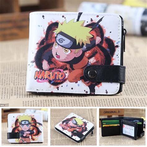 Aliexpress Buy White Anime Naruto Shippuden Pu Wallet Hatake