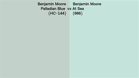 Benjamin Moore Palladian Blue Vs At Sea Side By Side Comparison