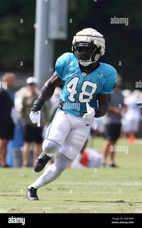 Spartanburg Sc August 05 Carolina Panthers Linebacker Khalan Tolson