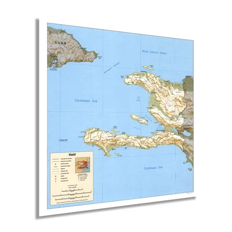 Buy Historix Vintage 1994 Haiti Print 16x16 Inch Republic Of Haiti