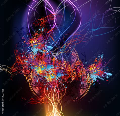 яркий абстрактный весенний фон Stock Vector | Adobe Stock