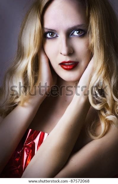 Fashion Portrait Sexy Blonde Woman High Stock Photo 87572068 Shutterstock