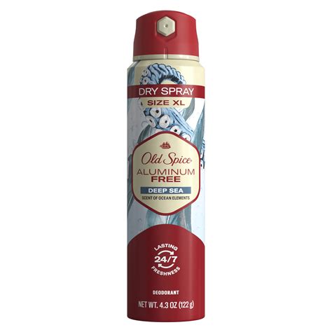 Old Spice Aluminum Free Dry Spray Deep Sea 43 Oz