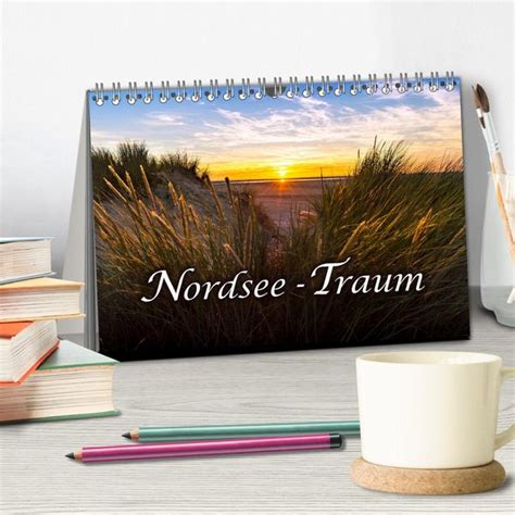 Nordsee Traum Tischkalender 2024 DIN A5 Quer CALVENDO