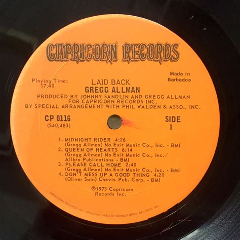 Gregg Allman Laid Back 1973 Gatefold Vinyl Discogs