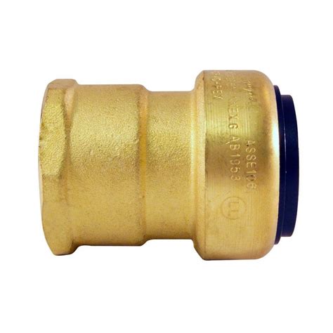 Tectite In Brass Push To Connect X Female Pipe Thread Adapter Fsbfa