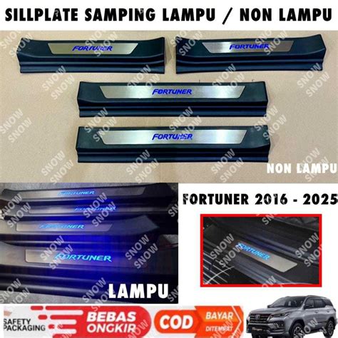 Jual Sillplate Samping All New Fortuner 2016 2022 2023 2024 2025 UP GR