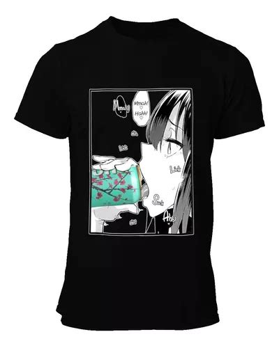 Playera Negra Ahegao Arizona 016 Ecchi Anime Manga Hentai Envío gratis