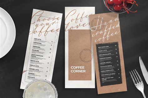 Simple Cafe Menu Template Psd Brandpacks