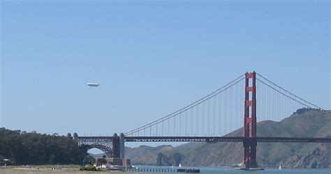 Blimp Bridge Blimp Over Golden Gate Bridge Alex Chaffee Flickr