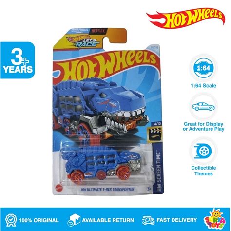 Jual Hot Wheels Hw Ultimate T Rex Transporter Lot D Shopee Indonesia