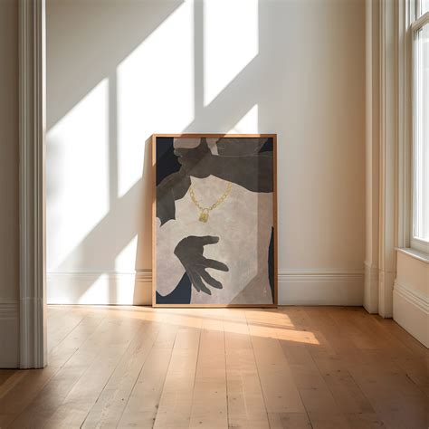 Minimalist Gay Art Print Gay Male Painting Framed Gay Art Bondage Gay Couple Print Black And