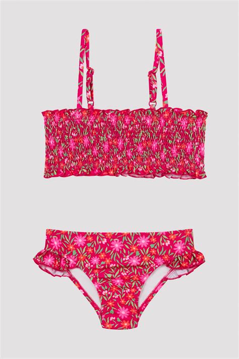 Multi Color Set Bikini Fete Mini Flowers Bandeau PLGSSP1G23IYMIX3 4 Penti Romania