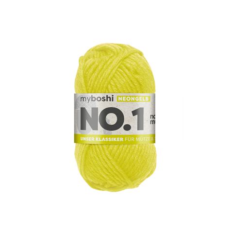 Myboshi Wolle No1 50g Neongelb Stoffe Hemmers