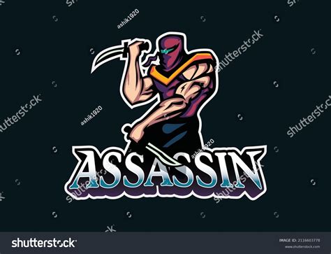 Assassins Ninja Mascot Gaming Logo Stock Vector Royalty Free 2116603778 Shutterstock