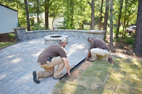 Brick Paver Patio Install Lawn Edging Paver Edging And Green Roof Edging