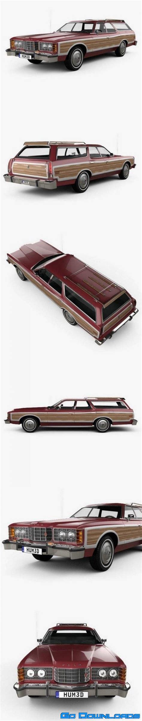 Ford Galaxie Station Wagon 1973 Free Download