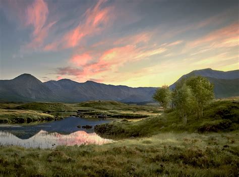 Loch Leven Sunset At Glencoe United Kingdom