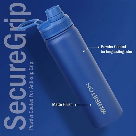 Ml Briiton Thermoflask Aurum Blue Hydraflask Hot And Cold Water Bottle At Rs In New Delhi