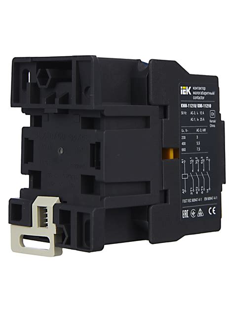 Контактор КМИ-11210 12А 230В/АС3 1NO IEK (KKM11-012-230-10 ...