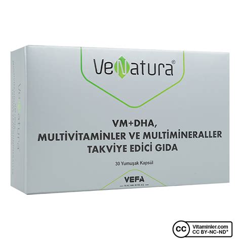 Venatura VM+DHA Multivitamin Multimineral 30 Kapsül - Multivitaminler
