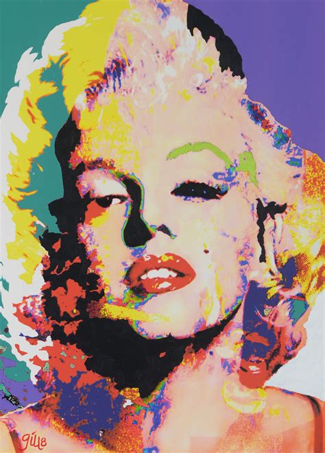James Francis Gill Marilyn Kunsthandlung Galerie Bilder Fuchs In