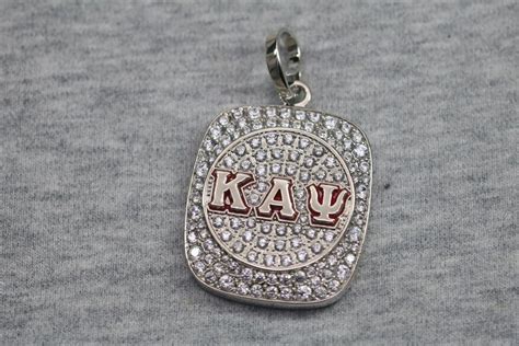 Kappa Alpha Psi Pendant Necklace ΚΑΨ Shine Series Silver Fratrings