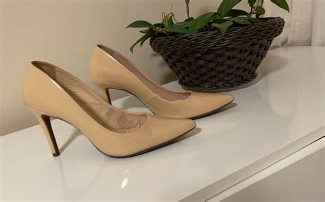 Scarpin Nude Verniz Lara Sapato Feminino Lara Costa Usado Enjoei