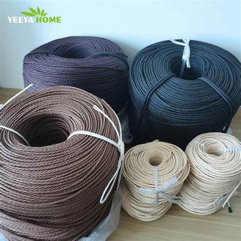 Color Fast Rope Braid Fibre Rush Danish Paper Cord For Outdoor
