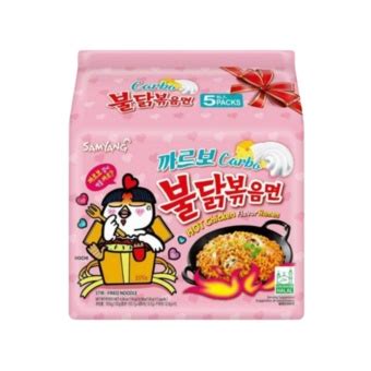 SAMYANG HOT CHICKEN CARBONARA RAMEN 불닭볶음면 까르보 G S Shopee Singapore
