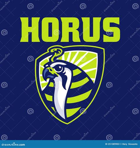 Horus Mascot Logo Design Cartoon Vector 250427239