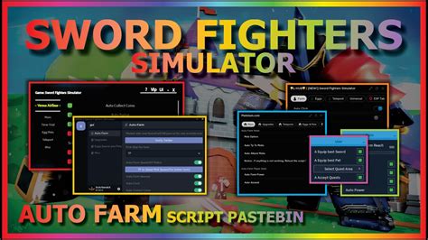 Sword Fighters Simulator Script Pastebin Auto Farm Hatch Egg