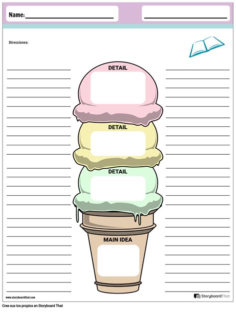 Organizador Gr Fico Helado Storyboard Por Es Examples