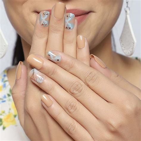 LiCK Nude Reusable Acrylic Press On Nails Extension With Application Kit Buy LiCK Nude Reusable