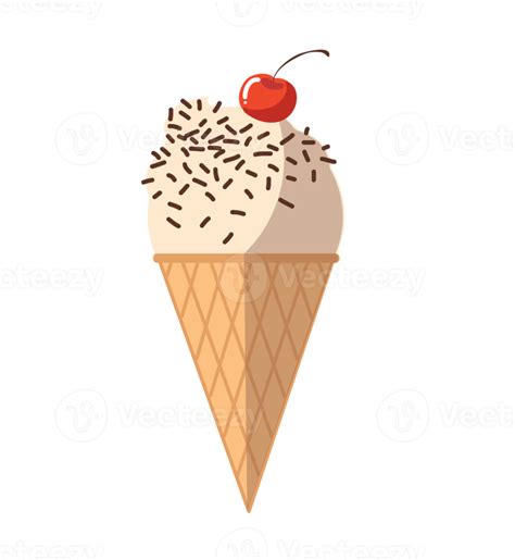 Cono De Helado En Estilo Plano 12621400 Png