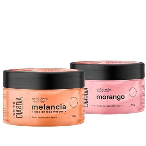 Kit Esfoliante Corpo E Face Melancia E Morango Labotrat G