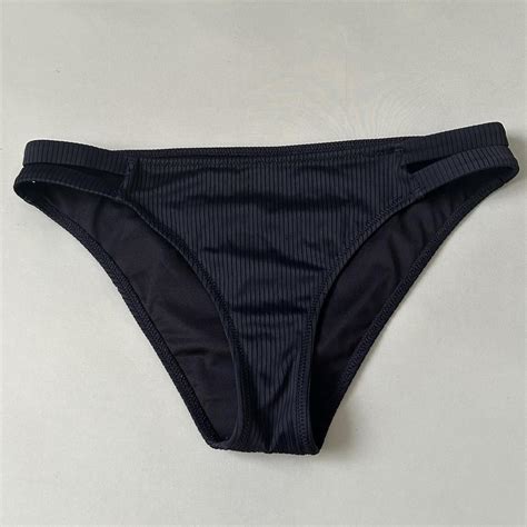 Shade Shore Black Bikini Bottom Size Medium Worn Depop