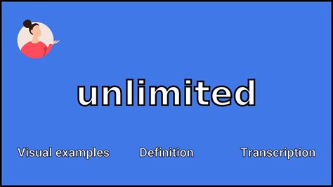 UNLIMITED - Meaning and Pronunciation - YouTube