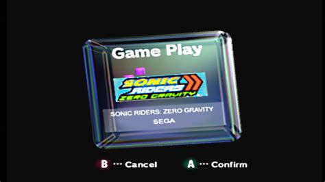 Gamecube Menu Zero Gravity Fanmade By Sonicloud1213 On Deviantart