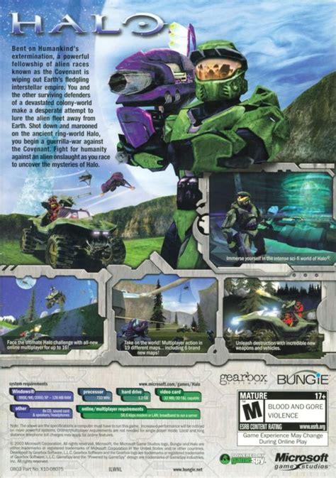 Halo: Combat Evolved (2001) box cover art - MobyGames