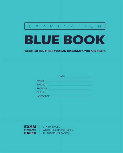 Blue Book Exam