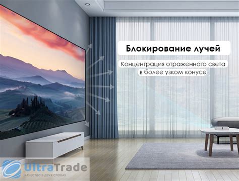Экран для лазерного проектора улучшаюший картинку Snowhite 150 дюймов ...