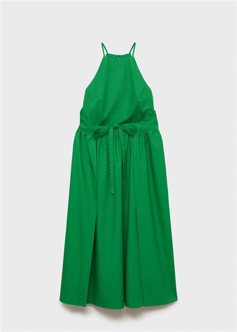 Flared bow dress - Women | MANGO Armenia
