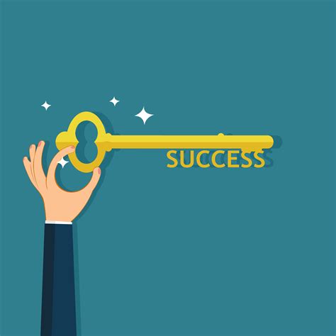 Hand holding key to success. A symbol of success 37767653 Vector Art at