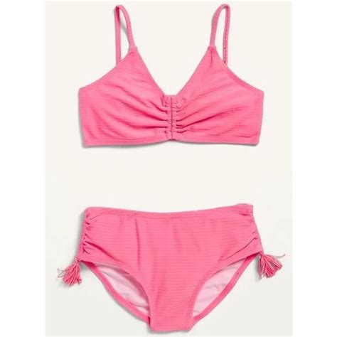 美國Old Navy 只剩XS 清倉價 女童二件式比基尼流蘇泳衣 Bikini 泳裝 泡湯 現貨 XS M 蝦皮購物