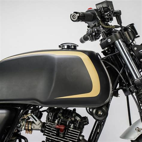Akita 125cc Matt Blackgold Mutt Motorcycles Matte Motorcycle