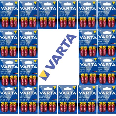 باتری قلمی قرمزآلکالاین وارتا Longlife Max Powerپک 20بسته 4 عددی ...