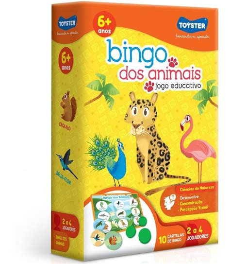 Jogo Bingo Dos Bichos Toyster Mercado Livre