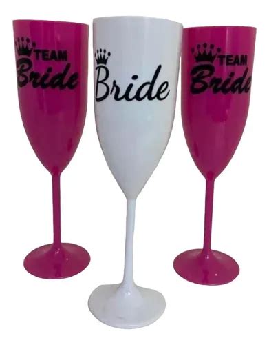 Kit Taça Team Bride Noiva Despedida Lingerie Frete grátis