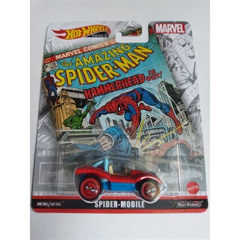 Hot Wheels Premium The Amazing Spiderman Spider Mobile Shopee Malaysia